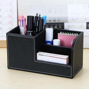 Faux Leather Desk Organizer - Image 3