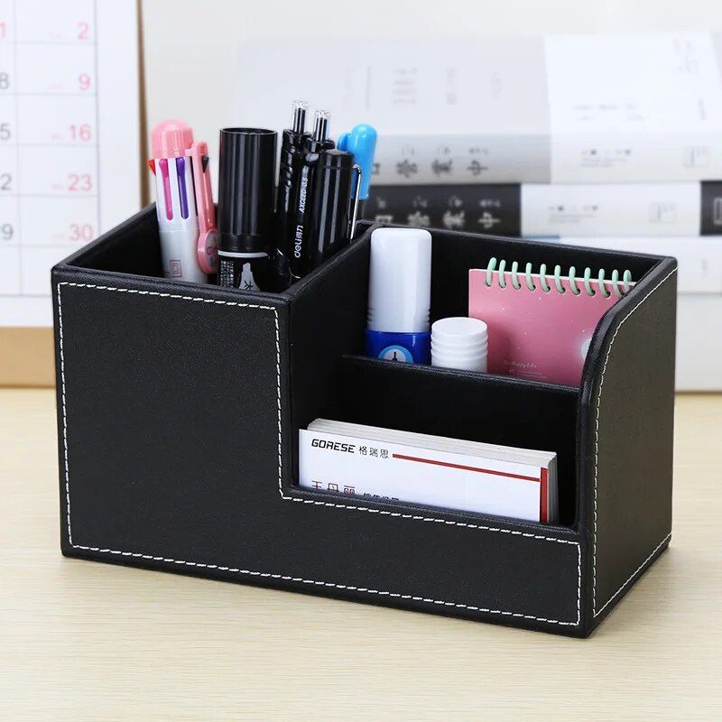 Faux Leather Desk Organizer - Image 3