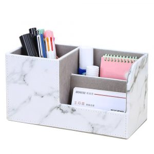Faux Leather Desk Organizer - Image 5