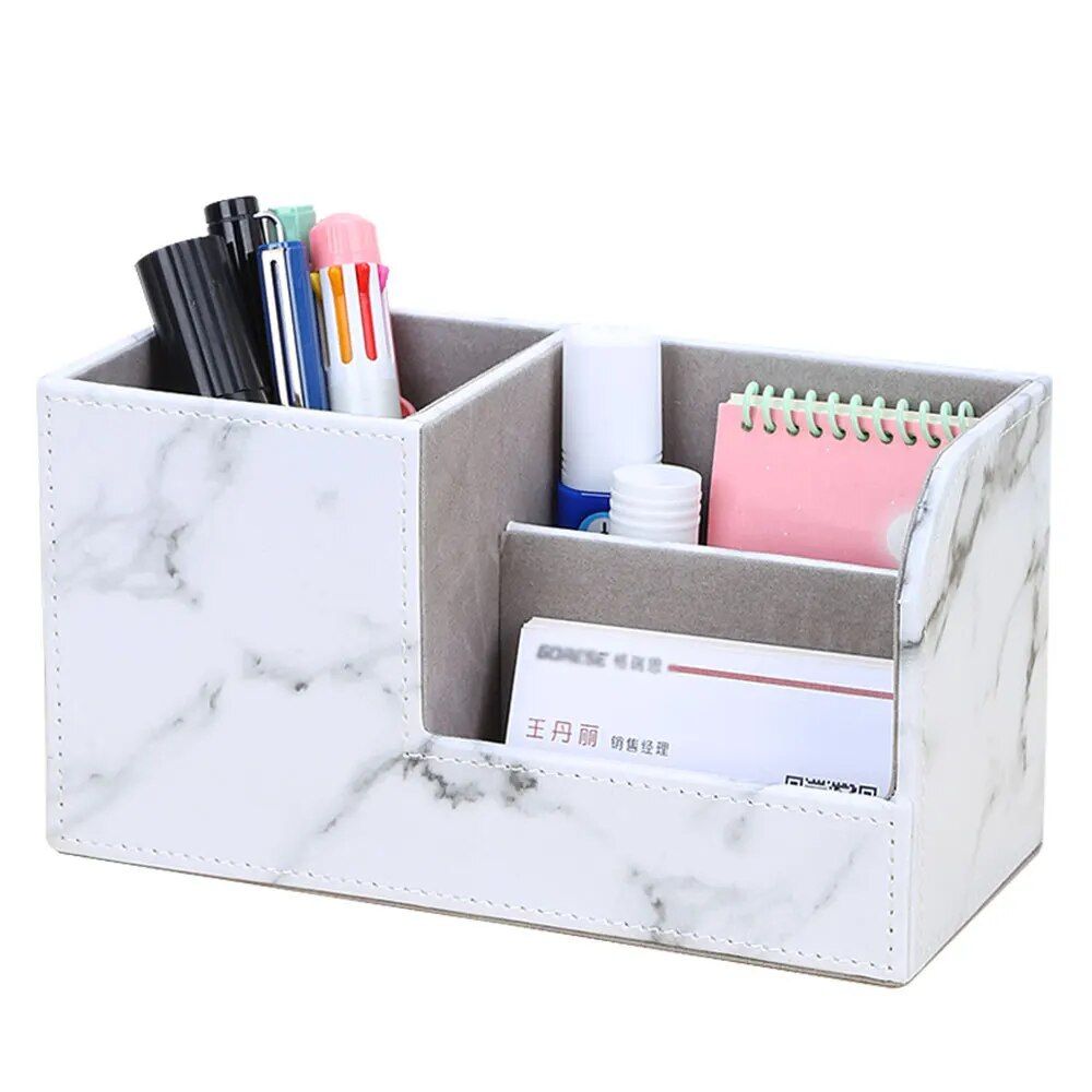 Faux Leather Desk Organizer - Image 5