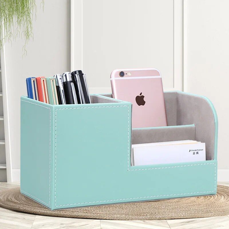 Faux Leather Desk Organizer - Image 4