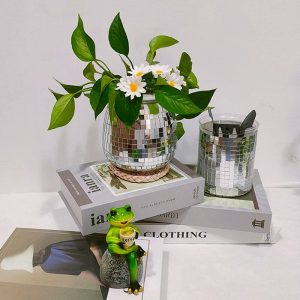 Disco Ball Self-Watering Planter