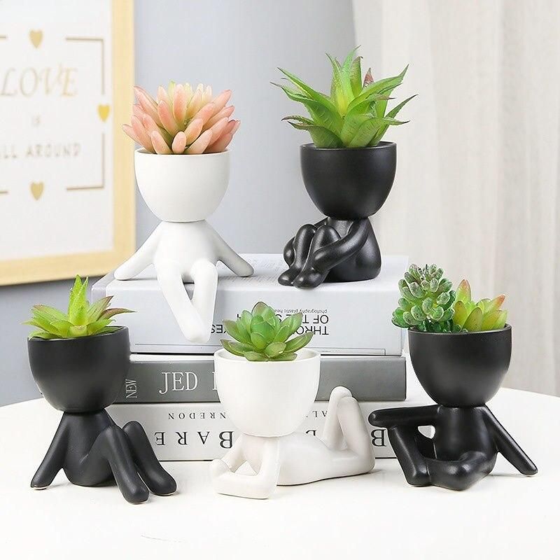 Humanoid Ceramic Planter