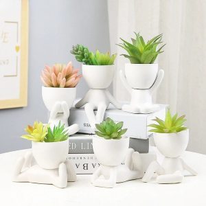 Humanoid Ceramic Planter - Image 4