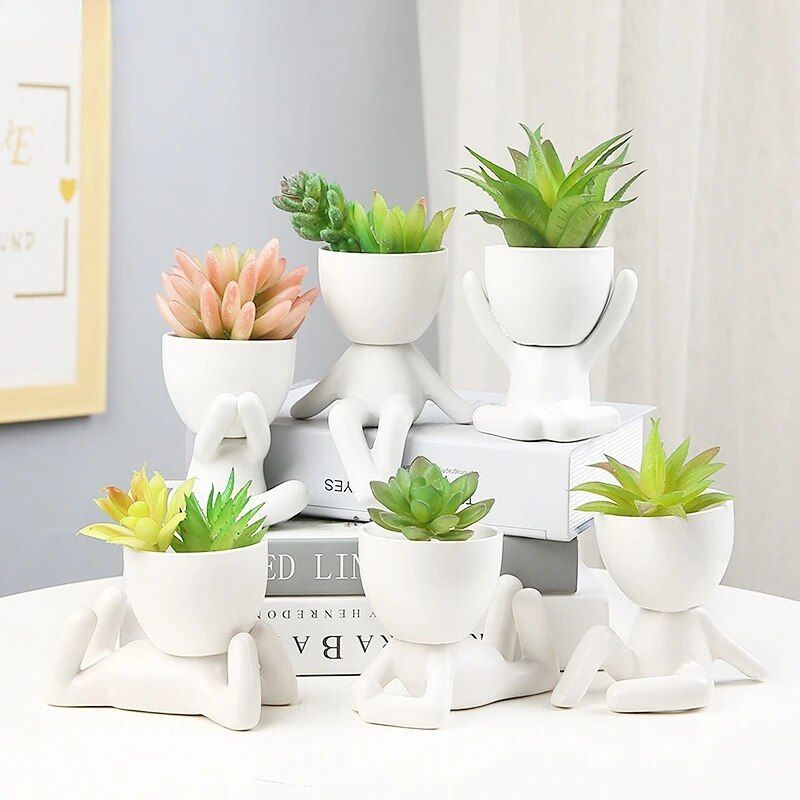 Humanoid Ceramic Planter - Image 4