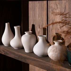 Alternative view of Nordic White Ceramic Vase