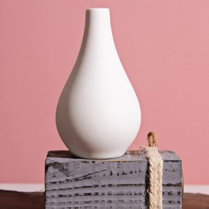 Nordic White Ceramic Vase - Image 4
