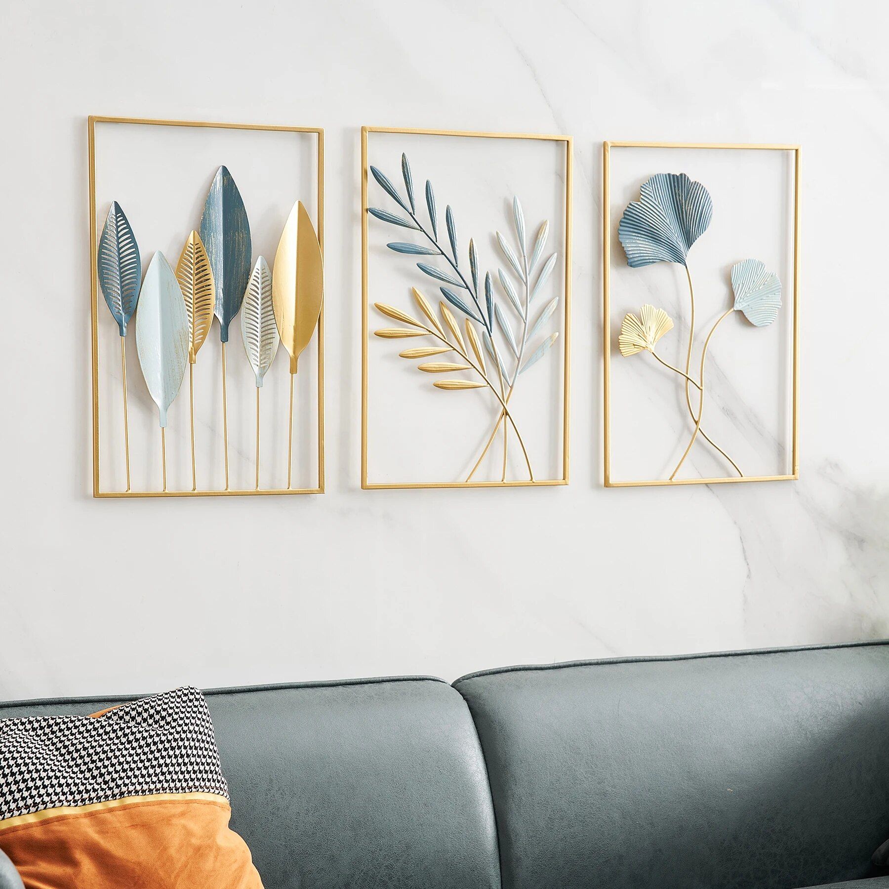 Ginkgo Leaf Metal Wall Art - Image 4