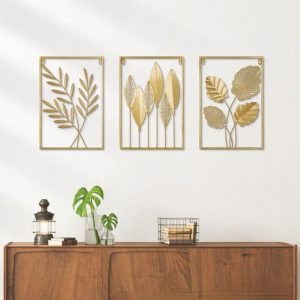 Ginkgo Leaf Metal Wall Art