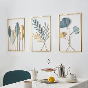 Ginkgo Leaf Metal Wall Art - Image 3