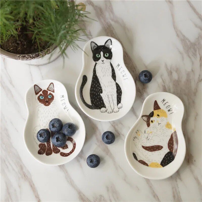 Cat Ceramic Snack Plate - Image 2