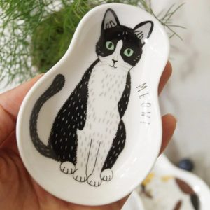 Cat Ceramic Snack Plate - Image 3