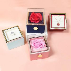 Rotating Rose Jewelry Box - Image 3