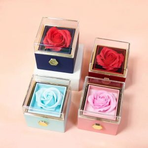 Alternative view of Rotating Rose Jewelry Box