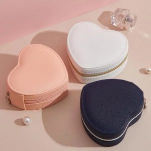 Heart Faux Leather Jewelry Box - Image 5