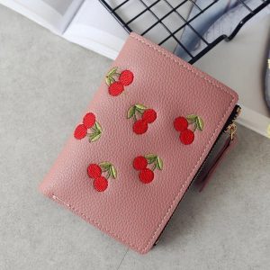 Fruit Embroidery Mini Wallet - Image 4