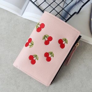Fruit Embroidery Mini Wallet - Image 5