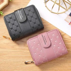 Embroidered Heart Compact Wallet